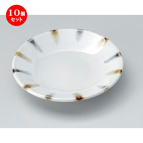 10個セット☆ 小皿 ☆渕二色刷毛3.5皿 [ 11.1 x 2cm 110g ] | 人気 おすすめ 食器 洋食器 業務用 飲食店 カフェ うつわ 器 おしゃれ かわいい ギフト プレゼント 誕生日 食器セット｜せともの本舗 9,660円