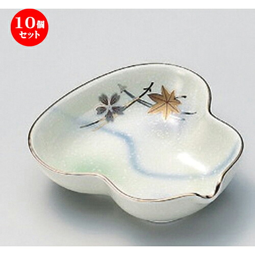 10個セット☆ 松花堂 ☆白吹竜田川瓢鉢 [ 11.1 x 11.2 x 3.2cm 138g ] | 小鉢 小 小さい 鉢 ボウル 万能 人気 おすすめ 食器 業務用 飲食店 カフェ うつわ 器 おしゃれ かわいい ギフト プレゼント内祝い 結婚祝い 誕生日 贈り物 贈答品 食器セット