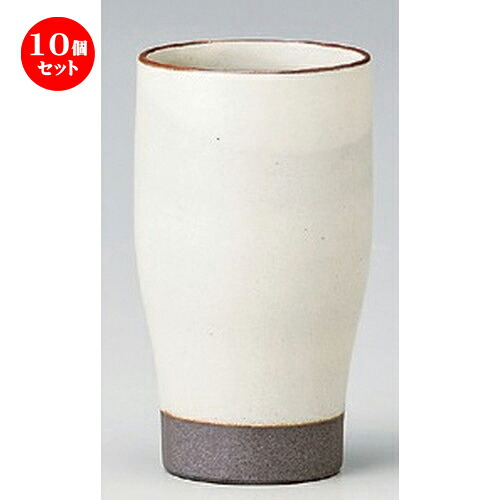 10個セット☆ フリーカップ ☆白瀬戸ピルスナー [ 7 x 13cm (350cc) 203g ] | フリーカップ タンブラー カップ コップ ビール 酒器 お酒 居酒屋 バー bar 晩酌 人気 おすすめ 食器 業務用 飲食店 カフェ うつわ 器 おしゃれ かわいい ギフト プレゼント 贈り物 食器セット