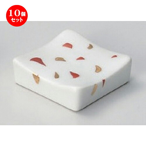 10個セット☆ 箸置き ☆金彩正角箸置 [ 3.7 x 3.7cm 70g ] | 箸置き 箸置 はしおき 箸 カトラリー 食器 業務用 飲食店 カフェ うつわ 器 おしゃれ かわいい お洒落 ギフト プレゼント 引き出物 内祝い 結婚祝い 誕生日 贈り物 贈答品 食器セット｜せともの本舗