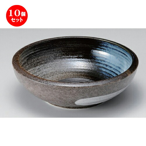 10個セット ☆ 組ボール ☆二色刷毛目括り手8.0深鉢 [ 24 x 5.5cm 720g ] | 中鉢 盛鉢 取り鉢 ボウル 中 おすすめ 人気 食器 業務用 飲食店 カフェ うつわ 器 おしゃれ かわいい お洒落 ギフト プレゼント 引き出物 内祝い 結婚祝い 誕生日 贈り物 贈答品 食器セット