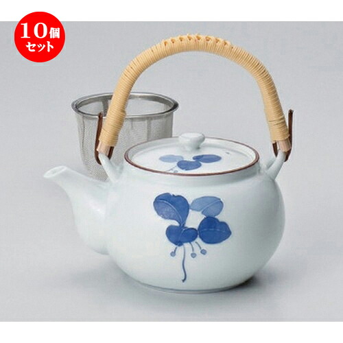 10個セット 有田焼土瓶 /まんりょうU付4号土瓶 [ 600cc 410g ] | ポット 急須 土瓶 お茶 大きい 一服 まったり 人気 おすすめ 食器 業務用 飲食店 カフェ うつわ 器 おしゃれ かわいい ギフト プレゼント 引き出物 誕生日 贈り物 贈答品 食器セット｜せともの本舗