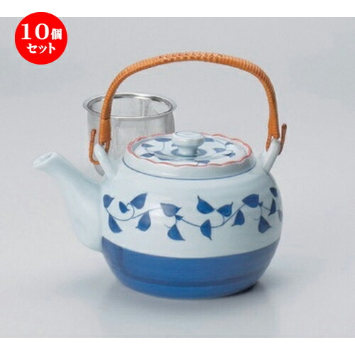 急須 超安い品質 引き出物 プレゼント ギフト かわいい おしゃれ 器 うつわ カフェ 飲食店 業務用 食器 おすすめ 人気 まったり 一服 大きい お茶 土瓶 急須 ポット 648g 1070cc ゴス巻唐草6号土瓶 土瓶 10個セット 誕生日 贈答品 贈り物
