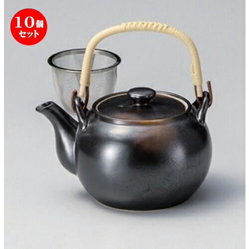 10個セット 急須 /焼締め土瓶13.3 x 11cm (900cc) 487g ] | ポット 急須 きゅうす 土瓶 お茶 一服 まったり 人気 おすすめ 食器 業務用 飲食店 カフェ うつわ 器 おしゃれ かわいい ギフト プレゼント 引き出物 誕生日 贈り物 贈答品 食器セット｜せともの本舗