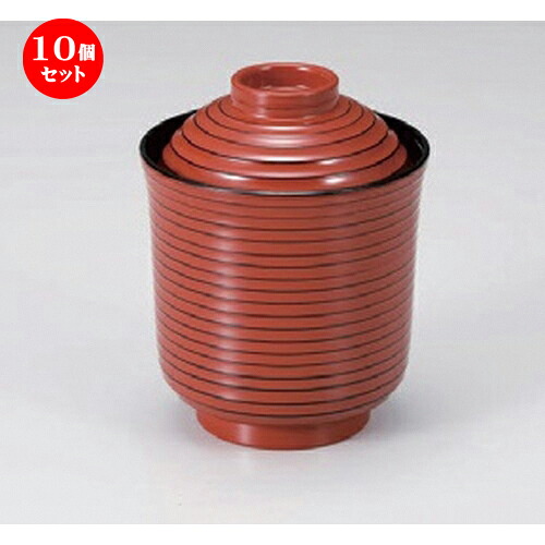 10個セット ［ＴＡ］駒筋箸洗椀 朱線出し [ 7.6 x 10cm (190cc) 67g ] | 汁椀 お椀 スープ 日本食 パーティ おすすめ 人気 食器 業務用 飲食店 カフェ うつわ 器 おしゃれ かわいい お洒落 ギフト プレゼント 引き出物 内祝い 結婚祝い 誕生日 贈り物 贈答品