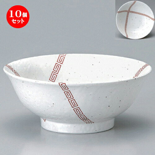 10個セット☆ ラーメン鉢 ☆粉引末広雷門反6.8高台丼 [ 21 x 8.2cm 756g ] | 丼 丼ぶり どんぶり ラーメン チャーハン 人気 おすすめ 食器 中華 飯店 中華食器 業務用 飲食店 カフェ うつわ 器 おしゃれ かわいい ギフト プレゼント 引き出物 誕生日 贈り物 食器セット｜せともの本舗
