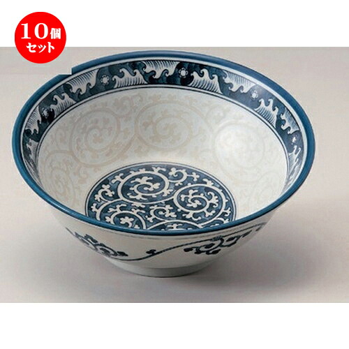 10個セット☆ ラーメン鉢 ☆波唐草6.8高台丼 [ 21.2 x 8.7cm 732g ] | 丼 丼ぶり どんぶり ラーメン チャーハン 人気 おすすめ 食器 中華 飯店 中華食器 業務用 飲食店 カフェ うつわ 器 おしゃれ かわいい ギフト プレゼント 引き出物 誕生日 贈り物 贈答品 食器セット