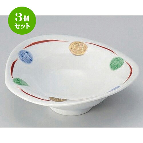 3個仕掛ける☆ 向付 ☆色丸紋向付 [ 15.5 x 6.5糎 234g ] | 和食器 鉢 小鉢 どんぶり鉢 浅鉢 食べ物屋 泊まり 食器 お役目用 飲食店 喫茶店 うつわ 器 今めかしい 可愛らしい 差し上げ物 差し上げ物 内祝い 生まれ落ちる日 差し上げ物 譲りわたす品 おすすめ 食器仕掛ける