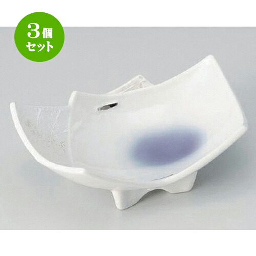 3個セット☆ 向付 ☆バイオレット二重小鉢 [ 17.2 x 11.5 x 6.5cm 316g ] | 和食器 鉢 小鉢 ボウル 浅鉢 料亭 ホテル 食器 業務用 飲食店 カフェ うつわ 器 おしゃれ かわいい ギフト プレゼント 内祝い 誕生日 贈り物 贈答品 おすすめ 食器セット｜せともの本舗