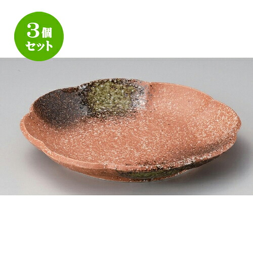 3個セット☆ 丸皿 ☆二色吹花型8.5皿 [ 27 x 4cm 1150g ] | 大きい お皿 大皿 盛り皿 盛皿 人気 おすすめ パスタ皿 パーティー 食器 業務用 飲食店 カフェ うつわ 器 ギフト プレゼント誕生日 贈り物 贈答品 おしゃれ かわいい 食器セット