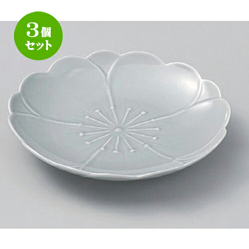 3個セット☆ フルーツ皿 ☆さくら(消墨) お取皿φ15cm [ 15 x 2cm 227g ] | 中皿 デザート皿 取り皿 人気 食器 業務用 飲食店 カフェ ホテル SNS 内祝い ギフト パーティ 引き出物 SNS 食器セット｜せともの本舗