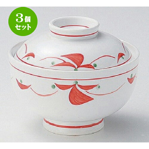 3個仕掛ける☆ 円御菓子碗 ☆赤絵ツナギ円御菓子碗 [ 12.2 x 10糎 430g ] | 煮物 食べ物屋 はたご屋 煮炊き 碗 一般受け おすすめ 食器 お役目用 飲食店 喫茶店 うつわ 器 今めかしい 可愛らしい 差し上げ物 差し上げ物 差し上げ物 生まれ落ちる日 差し上げ物 譲りわたす品 食器仕掛ける
