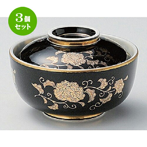 3個仕掛ける☆ 円御菓子碗 ☆黒金唐草円御菓子碗 [ 11.5 x 7.8糎 364g ] | 煮物 食べ物屋 はたご屋 煮炊き 碗 一般受け おすすめ 食器 お役目用 飲食店 喫茶店 うつわ 器 今めかしい 可愛らしい 差し上げ物 差し上げ物 差し上げ物 生まれ落ちる日 差し上げ物 譲りわたす品 食器仕掛ける