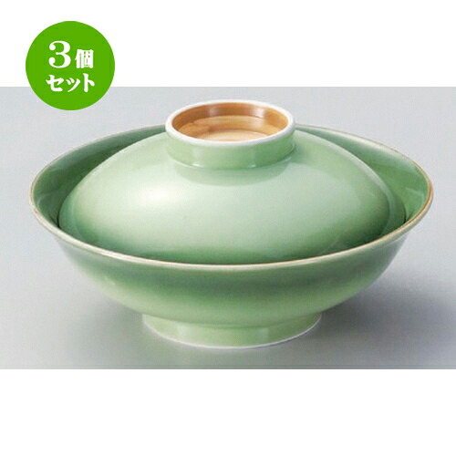 3個仕かける☆ 平蓋向 ☆緑彩平蓋向 [ 16.5 x 8.7珊 525g ] | 煮物 お食事処 はたご屋 煮炊き 碗 一般受け おすすめ 食器 お勤め用 飲食店 喫茶店 うつわ 器 格好のいい 愛くるしい 差し上げ物 差し上げ物 差し上げ物 生まれ落ちる日 差し上げ物 譲りわたす品 食器仕かける 煮物椀-キッチン用品・食器・調理器具