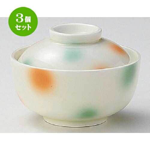 3個仕掛ける☆ 円御菓子碗 ☆水玉二色吹円菓子碗 [ 12 x 8糎 417g ] | 煮物 食べ物屋 はたご屋 煮炊き 碗 一般受け おすすめ 食器 お役目用 飲食店 喫茶店 うつわ 器 今めかしい 可愛らしい 差し上げ物 差し上げ物 差し上げ物 生まれ落ちる日 差し上げ物 譲りわたす品 食器仕掛ける