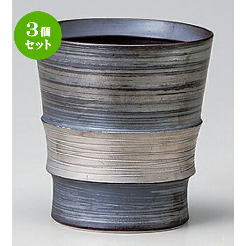 3個セット☆ フリーカップ ☆銀彩ワビカップ [ 8.5 x 9.5cm (280cc) 206g ] | フリーカップ タンブラー カップ コップ ビール 酒器 お酒 居酒屋 バー bar 晩酌 人気 おすすめ 食器 業務用 飲食店 カフェ うつわ 器 おしゃれ かわいい ギフト プレゼント 贈り物 食器セット｜せともの本舗 12,578円