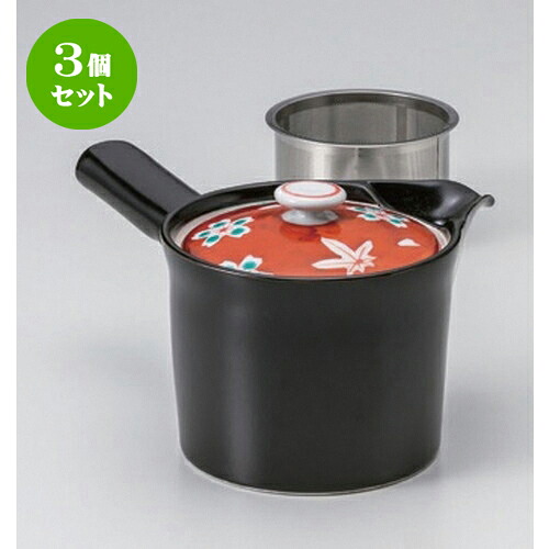 3個仕掛ける 有田焼急須 /赤濃年月黒SS急須370竓 363g ] | ポット 急須 きゅうす 土瓶 茶の葉 薬の１回分 まったり 一般受け おすすめ 食器 御役目用 飲食店 喫茶店 うつわ 器 今めかしい 愛くるしげ 差し上げ物 差し上げ物 差し上げ物 生まれ落ちる日 差し上げ物 差しあげる品 食器仕掛ける