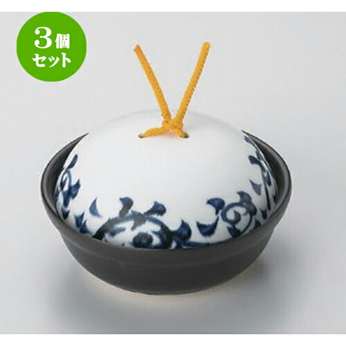 3個セット☆ 会席鍋 ☆染付タコ唐草会席鍋 (中) [ 15 x 8cm 500g ] | 人気 おすすめ 食器 洋食器 業務用 飲食店 カフェ うつわ 器 おしゃれ かわいい ギフト プレゼント 誕生日 食器セット