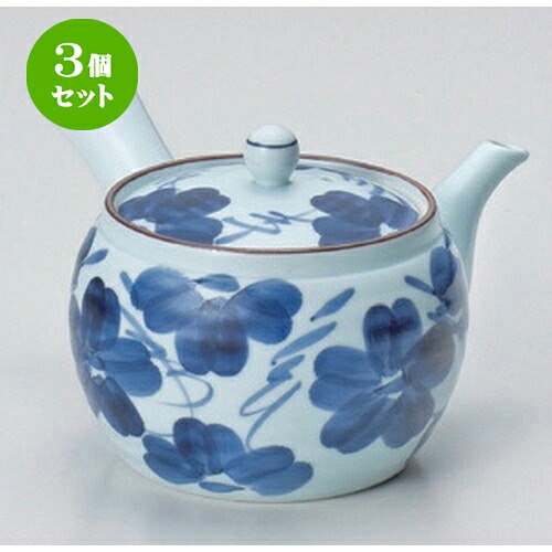 3個セット 有田焼急須 /染花紋M急須350cc 300g ] | ポット 急須 きゅうす 土瓶 お茶 一服 まったり 人気 おすすめ 食器 業務用 飲食店 カフェ うつわ 器 おしゃれ かわいい ギフト プレゼント 引き出物 誕生日 贈り物 贈答品 食器セット｜せともの本舗