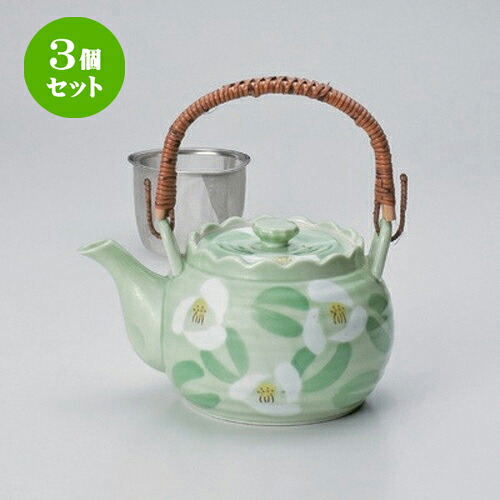 3個仕かける 有田焼土瓶 /緑山茶花六兵ェU付10号土瓶 [ 1680竓 810g ] | ポット 急須 土瓶 茶の葉 惜しみ無い 薬の１回分 まったり 一般受け おすすめ 食器 お勤め用 飲食店 喫茶店 うつわ 器 格好のいい 愛くるしい 差し上げ物 差し上げ物 差し上げ物 生まれ落ちる日 差し上げ物 譲りわたす品 食器仕かける 茶道具・湯呑・急須-急須-キッチン用品・食器・調理器具