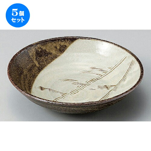5個セット☆ 盛鉢 ☆粉引くしめ7寸丸平鉢 [ 21.5 x 5.8cm 498g ] | 盛り鉢 盛鉢 万能 取り鉢 おすすめ 食器 業務用 飲食店 カフェ うつわ 器 おしゃれ かわいい お洒落 可愛い おしゃれ かわいい お洒落 可愛い 食器セット