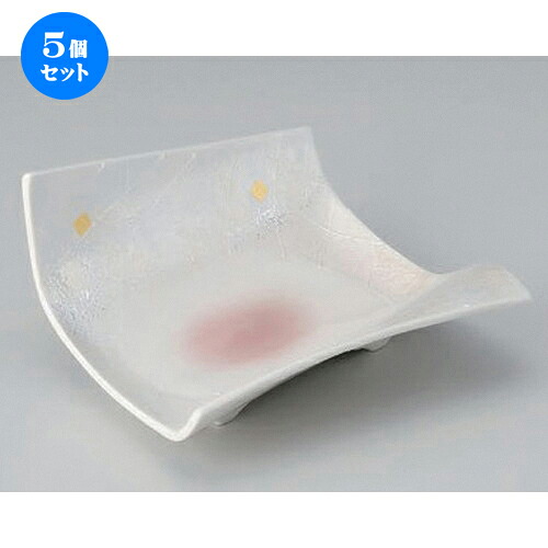 5個セット☆ 向付 ☆ラスターピンク吹ウエーブ6寸向付 [ 18.5 x 18 x 9.3cm 495g ] | 和食器 鉢 小鉢 ボウル 浅鉢 料亭 ホテル 食器 業務用 飲食店 カフェ うつわ 器 おしゃれ かわいい ギフト プレゼント 内祝い 誕生日 贈り物 贈答品 おすすめ 食器セット