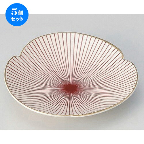 5個仕掛ける☆ 向付 ☆イングレ赤千本十草参割向付 [ 20 x 4糎 300g ] | 和食器 鉢 小鉢 どんぶり鉢 浅鉢 食べ物屋 泊まり 食器 御役目用 飲食店 喫茶店 うつわ 器 今めかしい 愛くるしげ 差し上げ物 差し上げ物 内祝い 生まれ落ちる日 差し上げ物 差しあげる品 おすすめ 食器仕掛ける
