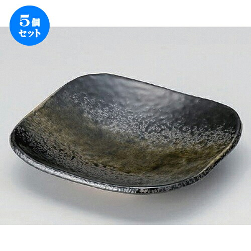 5個仕掛ける☆ 向付 ☆黒緑彩向付 [ 15.5 x 15.5 x 3.4糎 290g ] | 和食器 鉢 小鉢 どんぶり鉢 浅鉢 料理茶屋 泊まり 食器 御役目用 飲食店 喫茶店 うつわ 器 かっこ良い 愛くるしげ 差し上げ物 差し上げ物 内祝い 生まれ落ちる日 差し上げ物 さし上げる品 おすすめ 食器仕掛ける キッチン用品・食器・調理器具-食器・カトラリー・グラス-食器