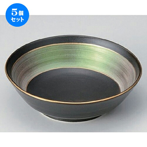 5個セット☆ 向付 ☆彩光グリーン向付 [ 15 x 4.8cm 250g ] | 和食器 鉢 小鉢 ボウル 浅鉢 料亭 ホテル 食器 業務用 飲食店 カフェ うつわ 器 おしゃれ かわいい ギフト プレゼント 内祝い 誕生日 贈り物 贈答品 おすすめ 食器セット｜せともの本舗