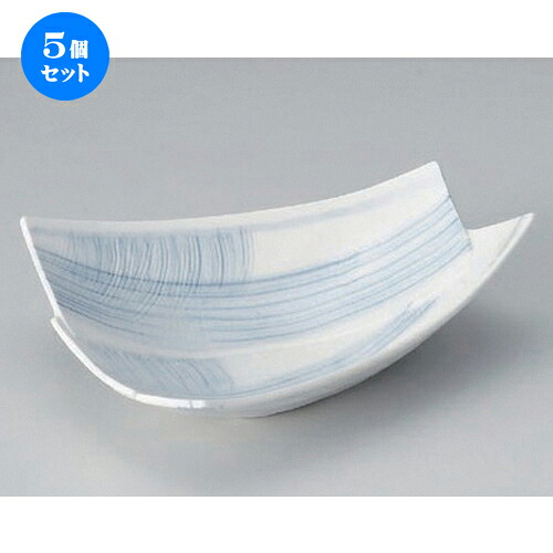 5個仕掛ける☆ 向付 ☆青呉須貼組み合わせ向付 [ 18.5 x 14.2 x 6糎 330g ] | 和食器 鉢 小鉢 どんぶり鉢 浅鉢 食べ物屋 泊まり 食器 お役目用 飲食店 喫茶店 うつわ 器 今めかしい 可愛らしい 差し上げ物 差し上げ物 内祝い 生まれ落ちる日 差し上げ物 譲りわたす品 おすすめ 食器仕掛ける