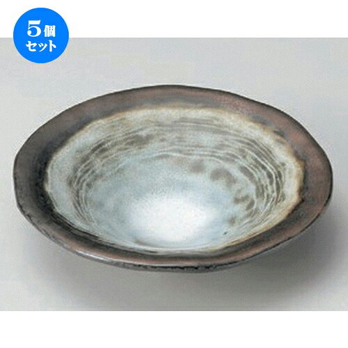 5個セット☆ 中鉢 ☆窯変金彩ストライプ5.0皿 [ 16.5 x 4cm 333g ] | 中鉢 盛鉢 取り鉢 ボウル 中 おすすめ 人気 食器 業務用 飲食店 カフェ うつわ 器 おしゃれ かわいい お洒落 ギフト プレゼント 引き出物 内祝い 結婚祝い 誕生日 贈り物 贈答品 食器セット