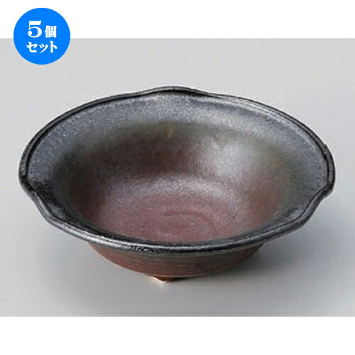 5個セット☆ 中鉢 ☆いぶし三つ足向付 [ 16 x 4.5cm 265g ] | 中鉢 盛鉢 取り鉢 ボウル 中 おすすめ 人気 食器 業務用 飲食店 カフェ うつわ 器 おしゃれ かわいい お洒落 ギフト プレゼント 引き出物 内祝い 結婚祝い 誕生日 贈り物 贈答品 食器セット