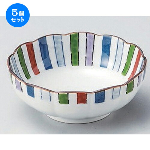 5個セット☆ 小鉢 ☆錦十草 小鉢 [ 13 x 5cm 205g ] | 小鉢 小 小さい 鉢 ボウル 万能 人気 おすすめ 食器 業務用 飲食店 カフェ うつわ 器 おしゃれ かわいい ギフト プレゼント内祝い 結婚祝い 誕生日 贈り物 贈答品 食器セット｜せともの本舗