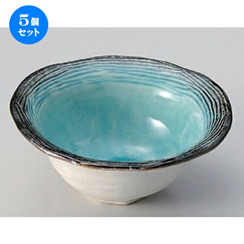 5個セット☆ 小鉢 ☆スカイストライプ4寸鉢 [ 13.5 x 12.5 x 5.5cm 219g ] | 小鉢 小 小さい 鉢 ボウル 万能 人気 おすすめ 食器 業務用 飲食店 カフェ うつわ 器 おしゃれ かわいい ギフト プレゼント内祝い 結婚祝い 誕生日 贈り物 贈答品 食器セット