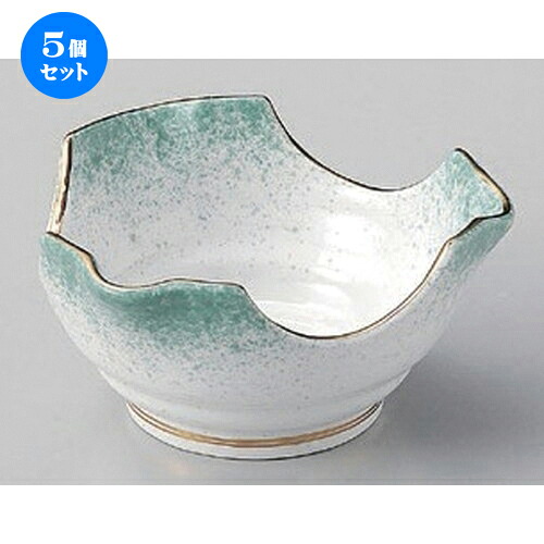5個セット☆ 小鉢 ☆ヒスイ吹割山椒小鉢 [ 11.3 x 5.8cm 242g ] | 小鉢 小 小さい 鉢 ボウル 万能 人気 おすすめ 食器 業務用 飲食店 カフェ うつわ 器 おしゃれ かわいい ギフト プレゼント内祝い 結婚祝い 誕生日 贈り物 贈答品 食器セット｜せともの本舗