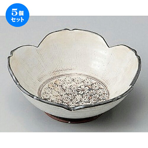 5個セット☆ 中鉢 ☆鈴木窯桜鉢 [ 15 x 15 x 6cm 220g ] | 中鉢 盛鉢 取り鉢 ボウル 中 おすすめ 人気 食器 業務用 飲食店 カフェ うつわ 器 おしゃれ かわいい お洒落 ギフト プレゼント 引き出物 内祝い 結婚祝い 誕生日 贈り物 贈答品 食器セット
