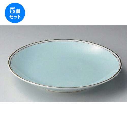 5個仕掛ける☆ 有田焼お皿 ☆渕金朱青白磁7号皿 [ 21 x 3糎 500g ] | 中皿 乾荒原皿 取り皿 一般受け 食器 御役目用 飲食店 喫茶店 泊まり SNS 内祝い 差し上げ物 寄り合い 差し上げ物 SNS 食器仕掛ける 食器・カトラリー・グラス-皿・プレート-食器