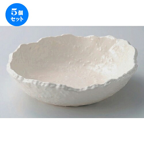 5個セット☆ 萬古焼大皿 ☆白地ウズ潮8.0盛鉢 [ 25 x 22.3 x 5.5cm 710g ] | 大きい お皿 大皿 盛り皿 盛皿 人気 おすすめ パスタ皿 パーティー 食器 業務用 飲食店 カフェ うつわ 器 ギフト プレゼント誕生日 贈り物 贈答品 おしゃれ かわいい 食器セット