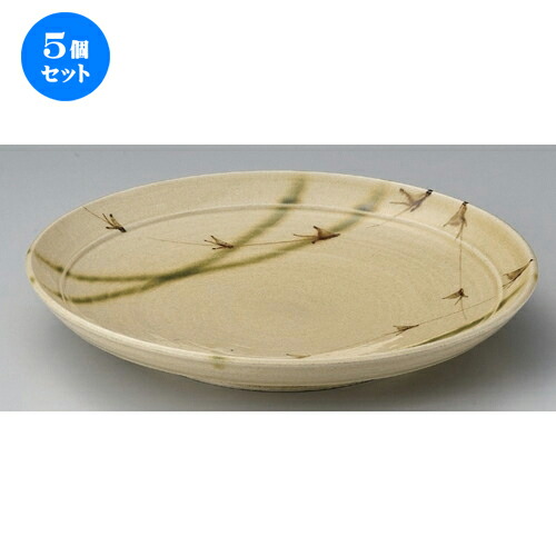 5個セット☆ 丸皿 ☆草紋織部10.0丸皿 [ 31 x 4.8cm 1260g ] | 大きい お皿 大皿 盛り皿 盛皿 人気 おすすめ パスタ皿 パーティー 食器 業務用 飲食店 カフェ うつわ 器 ギフト プレゼント誕生日 贈り物 贈答品 おしゃれ かわいい 食器セット