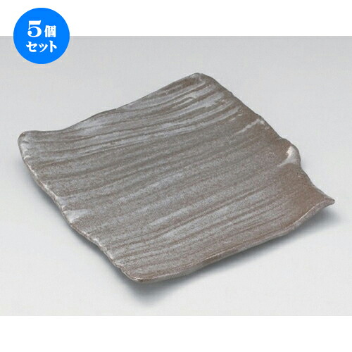 5個セット☆ 角皿 ☆雪志野8.0正角皿 [ 24 x 24 x 3.2cm 900g ] | 人気 おすすめ 食器 洋食器 業務用 飲食店 カフェ うつわ 器 おしゃれ かわいい ギフト プレゼント 誕生日 食器セット