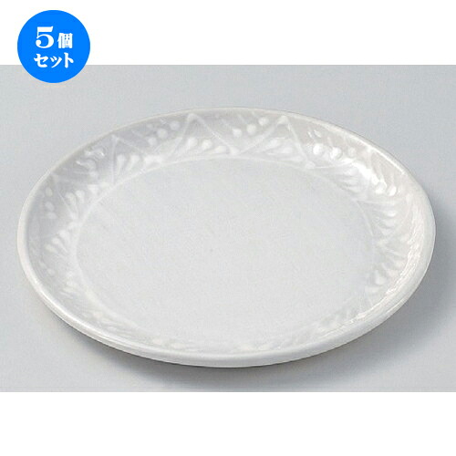 5個セット☆ 組皿 ☆雪格子6.0丸皿 [ 19.5 x 1.6cm 388g ] | 組皿 和皿 取り皿 取り皿 おすすめ 万能 食器 業務用 飲食店 カフェ うつわ 器 おしゃれ かわいい お洒落 可愛い ギフト プレゼント 引き出物 内祝い 結婚祝い 誕生日 贈り物 贈答品 食器セット｜せともの本舗