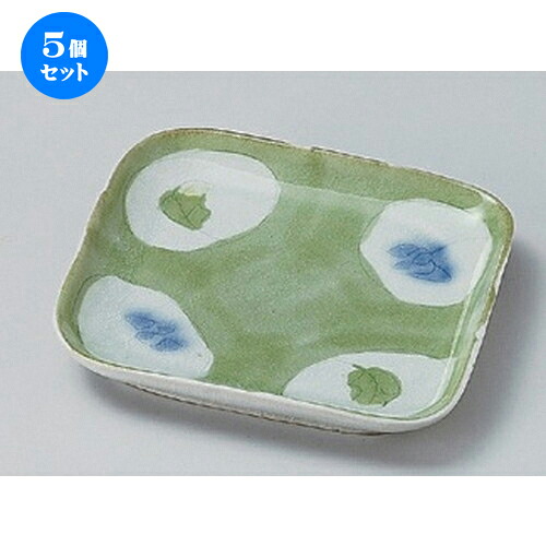 5個セット☆ フルーツ皿 ☆カトレアブルーナデ角デザート皿 [ 14.5 x 2.3cm 266g ] | 中皿 デザート皿 取り皿 人気 食器 業務用 飲食店 カフェ ホテル SNS 内祝い ギフト パーティ 引き出物 SNS 食器セット