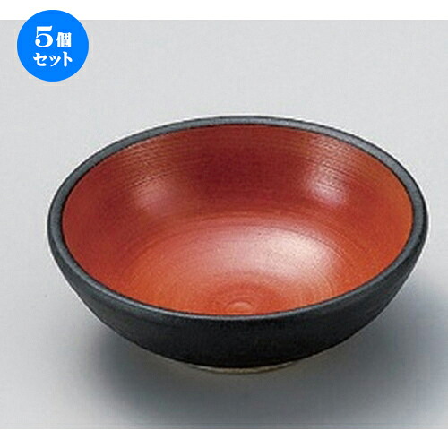 5個セット☆ 松花堂 ☆黒塗内朱3.8鉢 [ 11.4 x 4cm 150g ] | 小鉢 小 小さい 鉢 ボウル 万能 人気 おすすめ 食器 業務用 飲食店 カフェ うつわ 器 おしゃれ かわいい ギフト プレゼント内祝い 結婚祝い 誕生日 贈り物 贈答品 食器セット