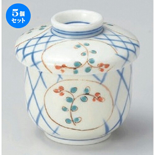 5個セット むし碗 /アイボリー萩大むし碗 [ φ8.3 x 9.3cm (250cc) 250g ] | 茶碗蒸し ちゃわんむし 蒸し器 寿司屋 碗 むし碗 食器 業務用 飲食店 おしゃれ かわいい ギフト プレゼント 引き出物 誕生日 贈り物 贈答品 食器セット