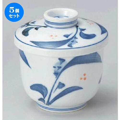 5個セット むし碗 /清里京型むし碗 [ 7.5 x 8.6cm (180cc) 217g ] | 茶碗蒸し ちゃわんむし 蒸し器 寿司屋 碗 むし碗 食器 業務用 飲食店 おしゃれ かわいい ギフト プレゼント 引き出物 誕生日 贈り物 贈答品 食器セット