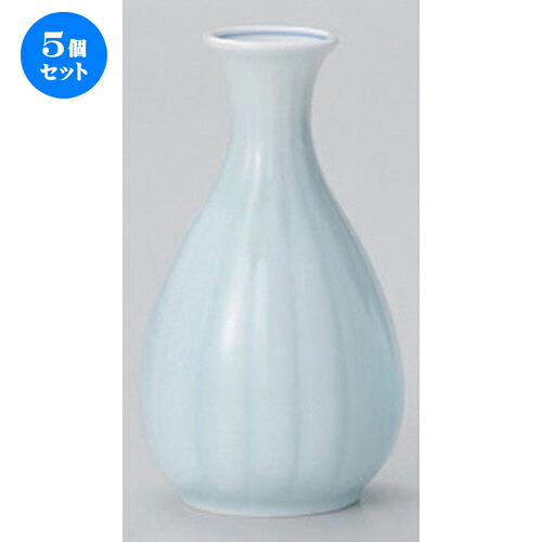 5個セット☆ 酒器 ☆青白菊割徳利 (大) [ 7.7 x 14.1cm (290cc) 202g ] | 徳利 熱燗 冷酒 お酒 日本酒 バー bar 晩酌 人気 おすすめ 食器 業務用 飲食店 カフェ うつわ 器 おしゃれ かわいい ギフト プレゼント 引き出物 誕生日 贈り物 贈答品 食器セット｜せともの本舗