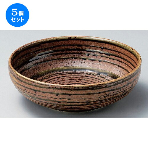 5個仕掛ける ☆ どんぶり鉢 ☆伊賀風オリベ巻8.0盛鉢 [ 25 x 7.5糎 1249g ]| 鉢 パスタ皿 真っ盛り鉢 どんぶり鉢 気が大きい おすすめ 食器 御役目用 飲食店 喫茶店 うつわ 器 差し上げ物 差し上げ物 内祝い 一緒になる祝賀会 生まれ落ちる日 差し上げ物 差しあげる品 今めかしい 愛くるしげ 食器仕掛ける