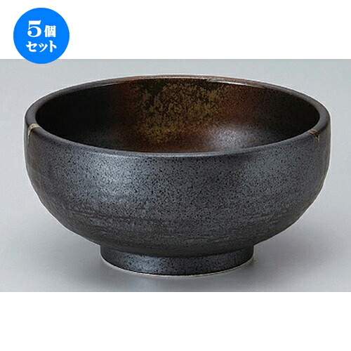 5個セット☆ シリーズ丼 ☆南蛮吹流し石目5.5高浜丼 [ 17 x 8.5cm 726g ] | お好み丼 丼ぶり カフェ丼 鉢 ラーメン そば うどん ボウル 食器 業務用 飲食店 カフェ うつわ 器 おしゃれ かわいい ギフト プレゼント 誕生日 贈り物 贈答品 食器セット
