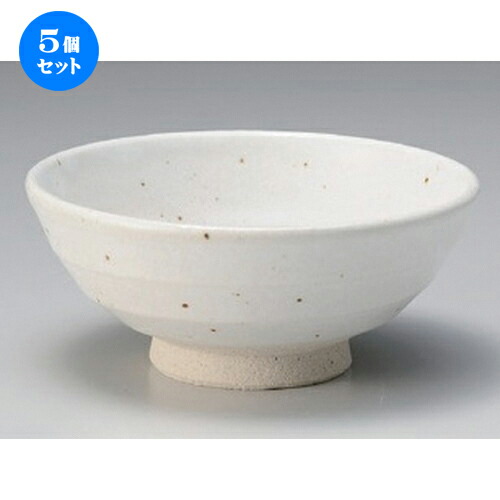 5個セット☆ 多用碗 ☆白粉引5.5寸タイ茶 [ 15.7 x 6.8cm ] | 多用丼 サラダ 麺類 スープ 食器 業務用 飲食店 カフェ うつわ 器 おしゃれ かわいい お洒落 可愛い ギフト プレゼント 引き出物 内祝い 結婚祝い 誕生日 贈り物 贈答品 おすすめ 食器セット