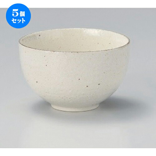 5個セット☆ 多用碗 ☆口錆白唐津4.0多用丼 [ 11.7 x 7.3cm 262g ] | 多用丼 サラダ 麺類 スープ 食器 業務用 飲食店 カフェ うつわ 器 おしゃれ かわいい お洒落 可愛い ギフト プレゼント 引き出物 内祝い 結婚祝い 誕生日 贈り物 贈答品 おすすめ 食器セット